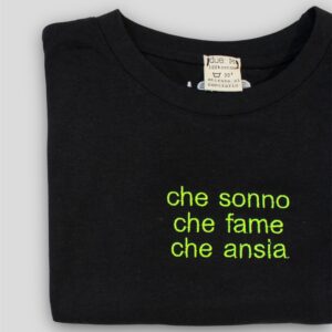 Ricamo solo scritta Due: