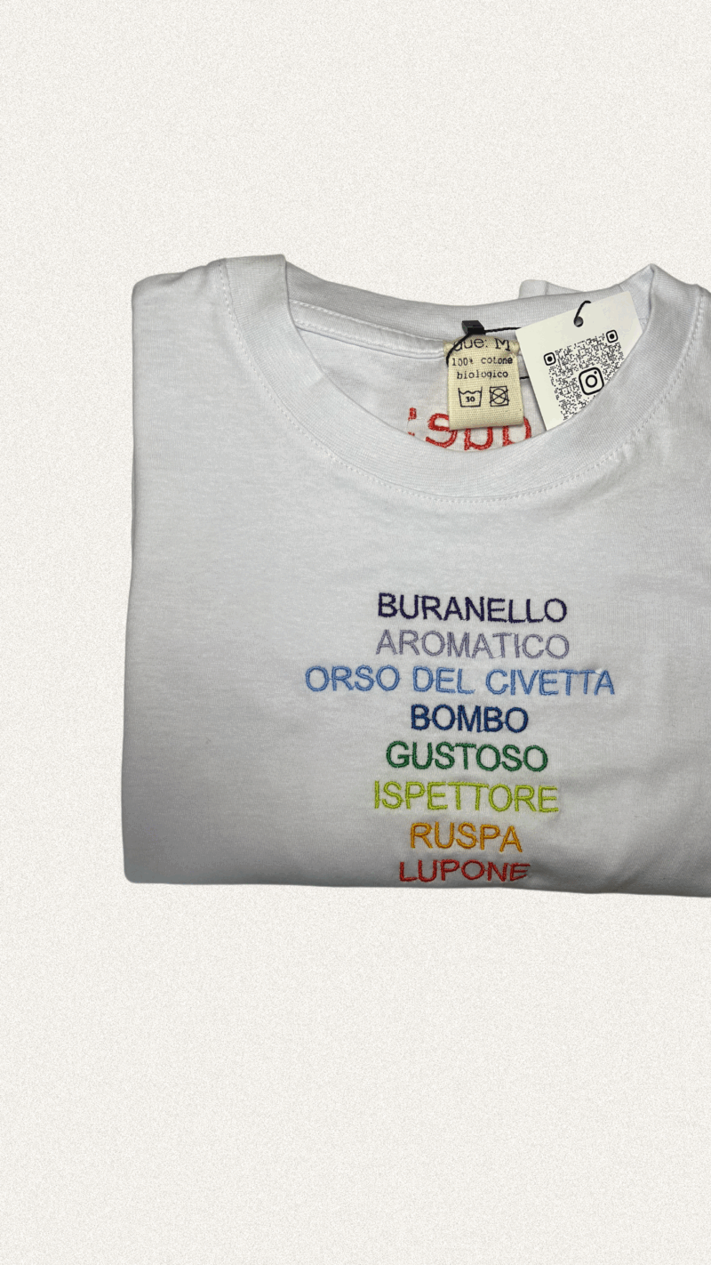 Ricamo solo scritta personalizzata