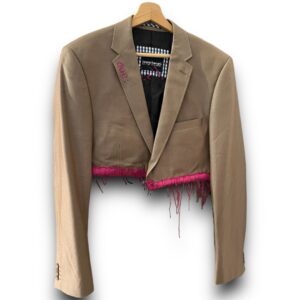BLAZER VINTAGE GESUCRÌ CROP beige
