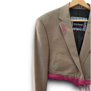 BLAZER VINTAGE GESUCRÌ CROP beige