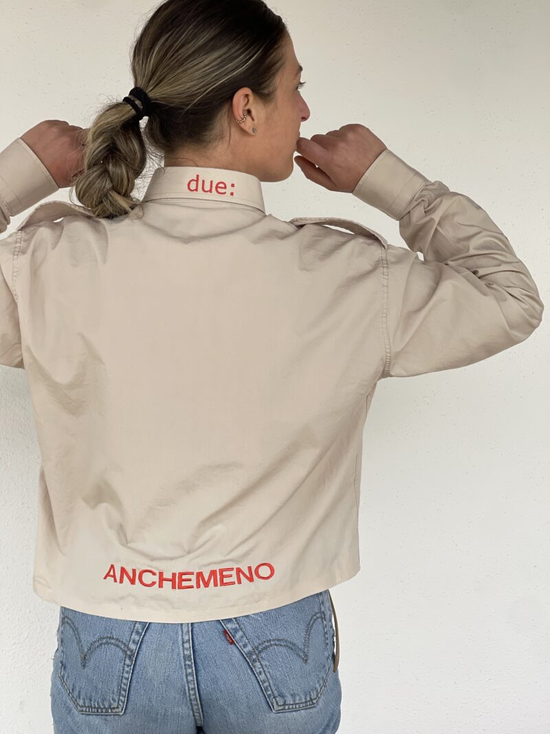 CAMICIA VINTAGE con ricamo ANCHE MENO