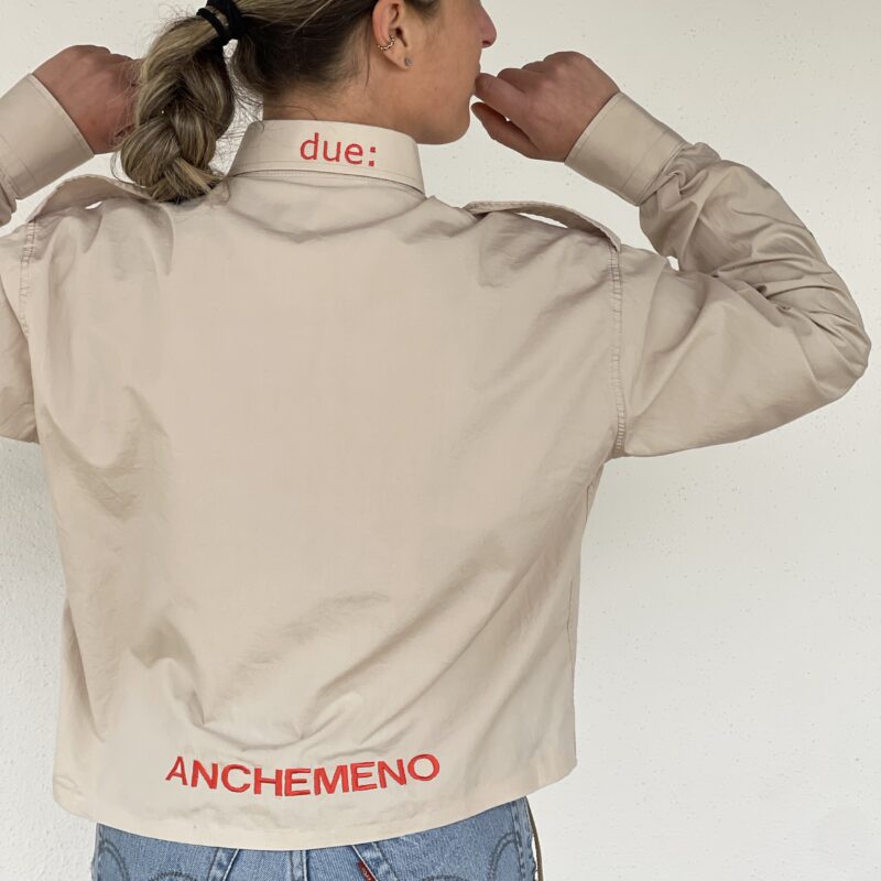 CAMICIA VINTAGE con ricamo ANCHE MENO