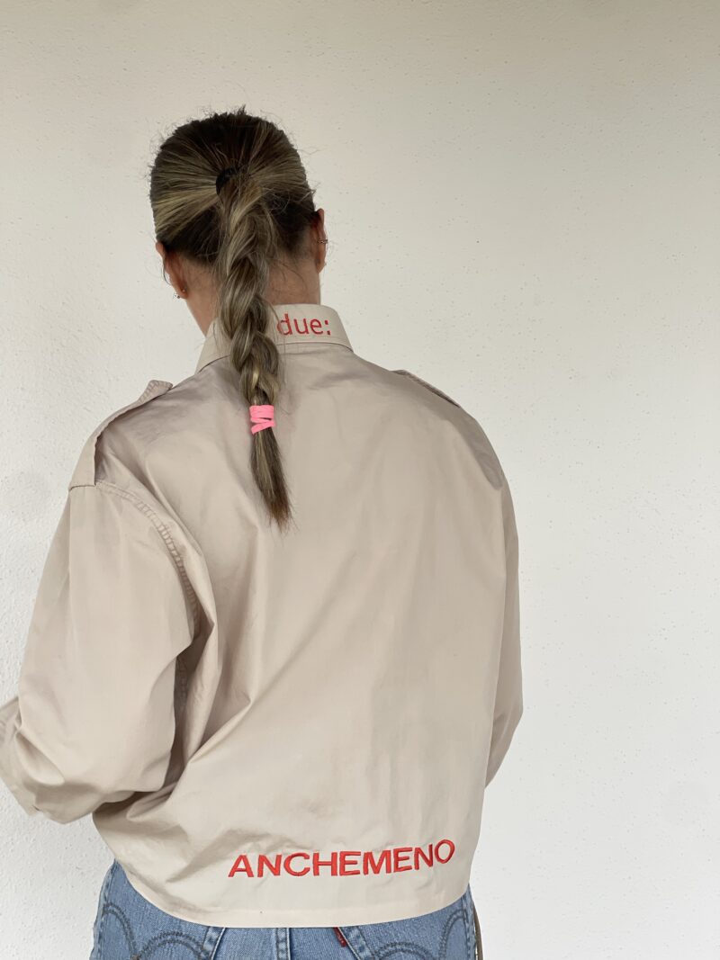 CAMICIA VINTAGE con ricamo ANCHE MENO