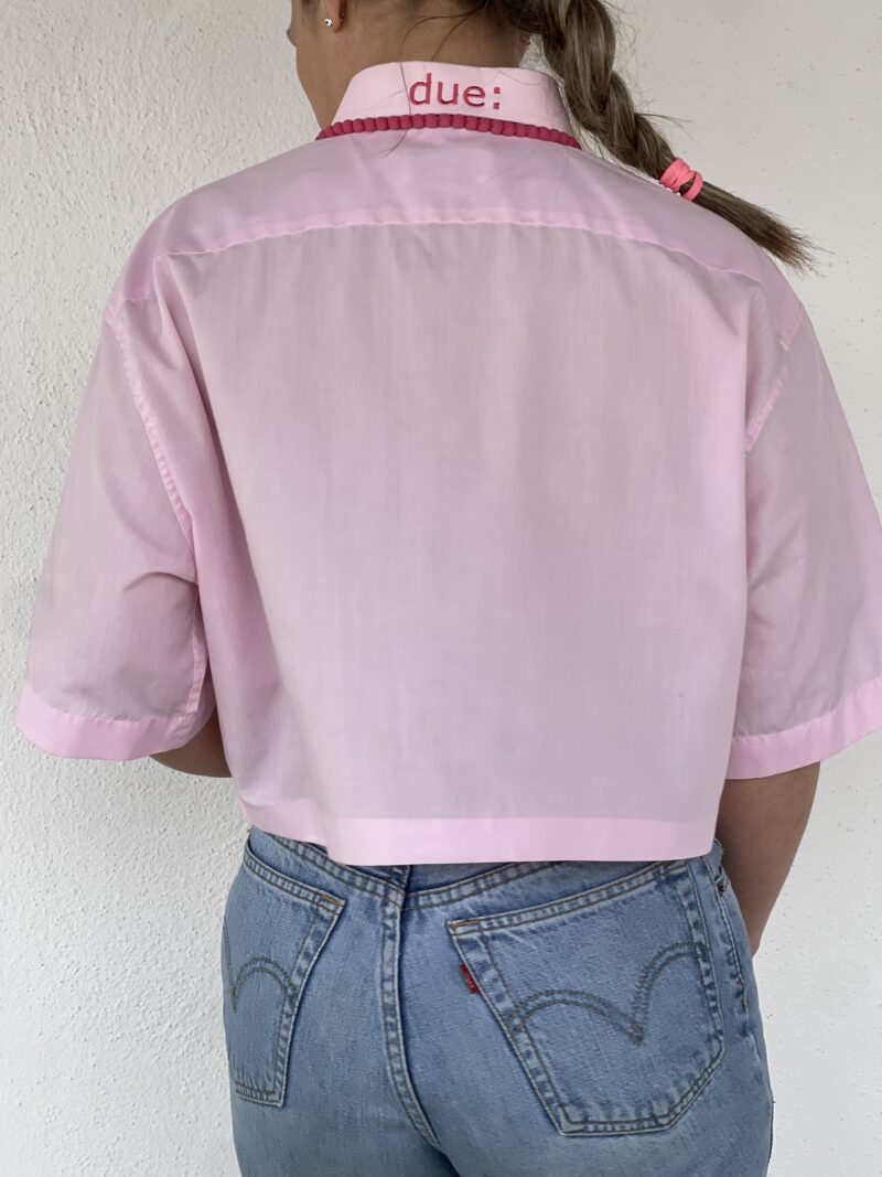 CAMICIA VINTAGE con ricamo NON SO SE ME LA SENTO
