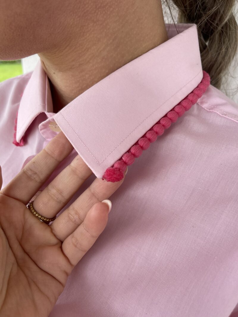 CAMICIA VINTAGE con ricamo NON SO SE ME LA SENTO