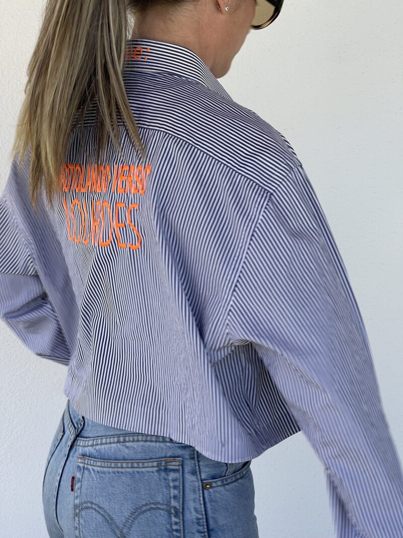 CAMICIA vintage ricamo ROTOLANDO VERSO LOURDES