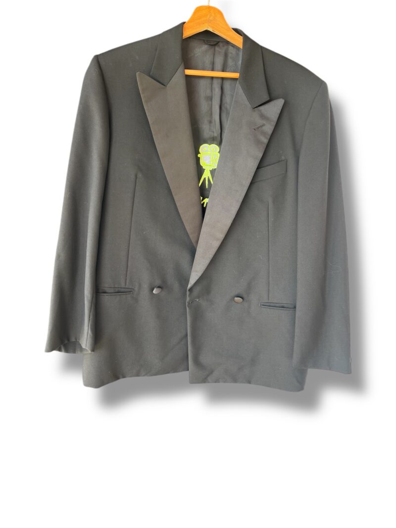 Completo vintage RIPRENDITI con frange giallo fluo