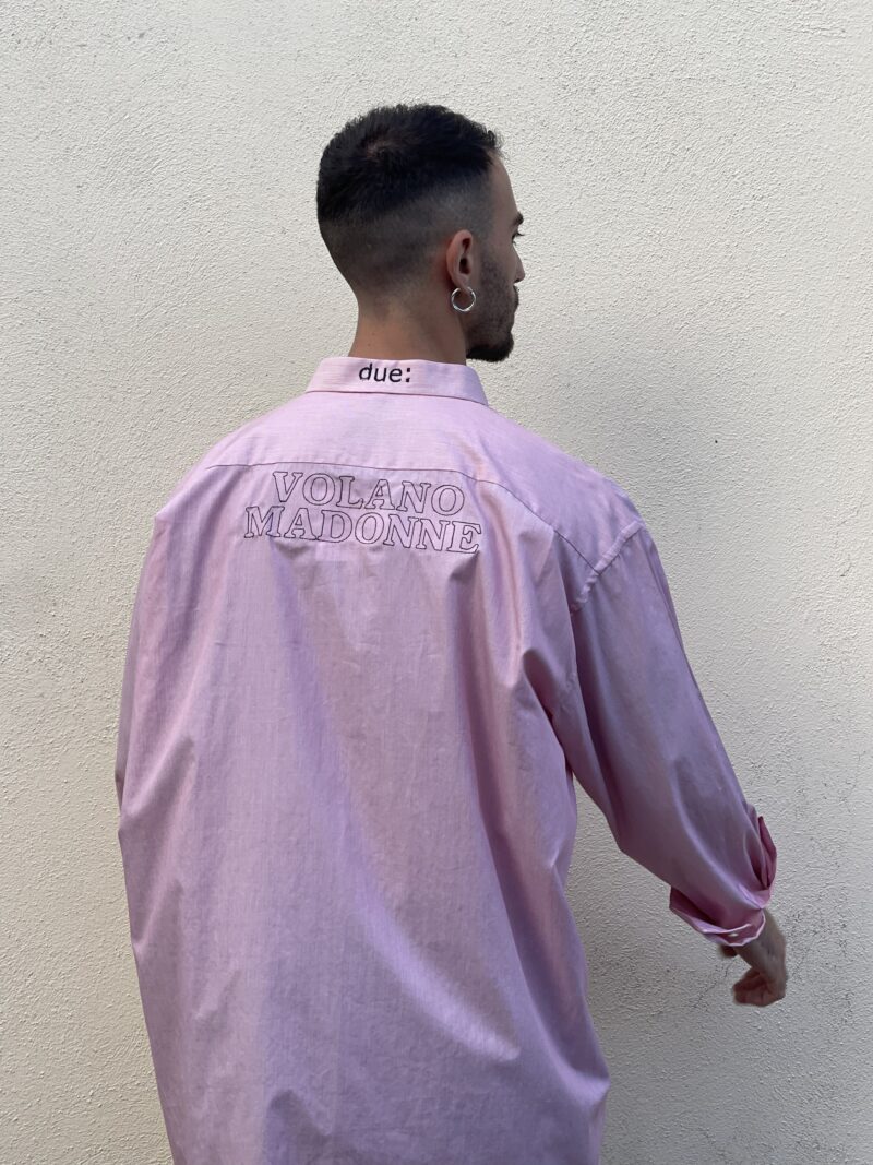 CAMICIA VINTAGE con ricamo VOLANO MADONNE