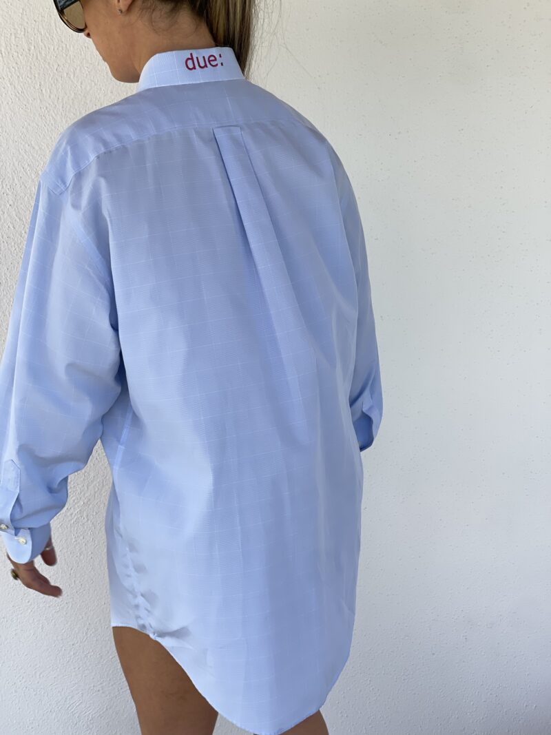 CAMICIA VINTAGE con ricamo NON VOGLIO SOLUZIONI, VOGLIO SOLO LAMENTARMI