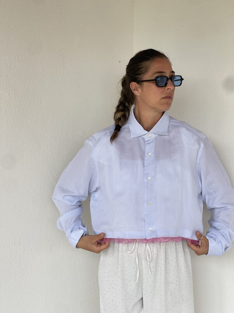 CAMICIA vintage VOLANO MADONNE
