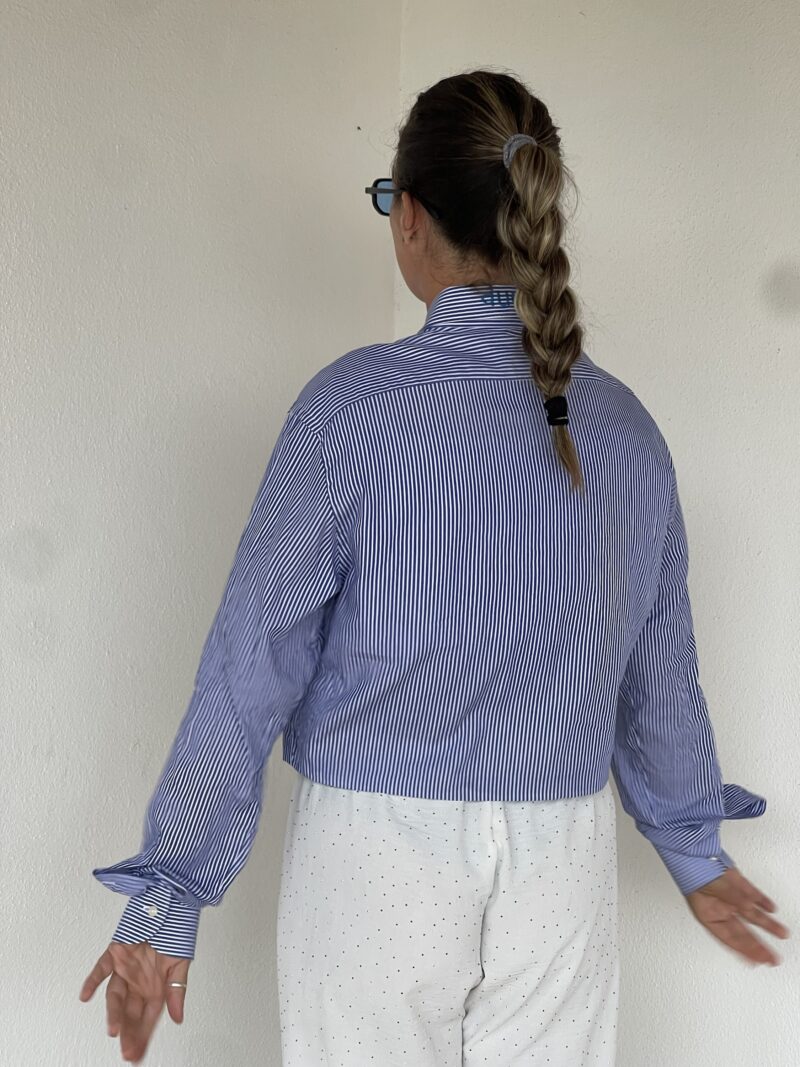 CAMICIA VINTAGE con ricamo VADO A FARNE UN DRAMMA E TORNO