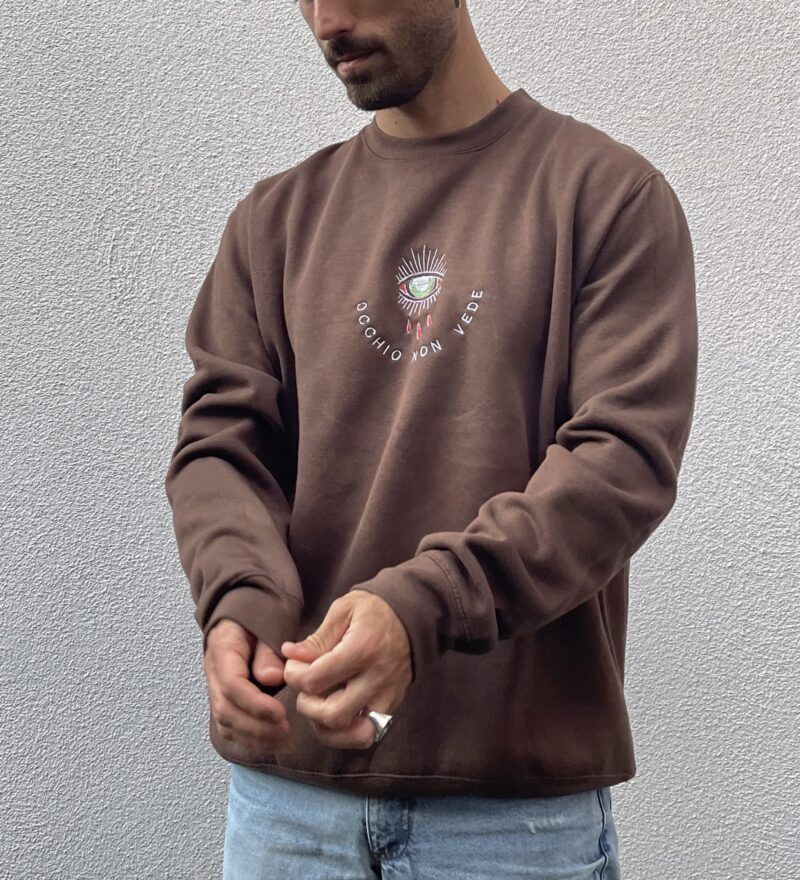 FELPA OCCHIO NON VEDE 
CUORE NON DUOLE