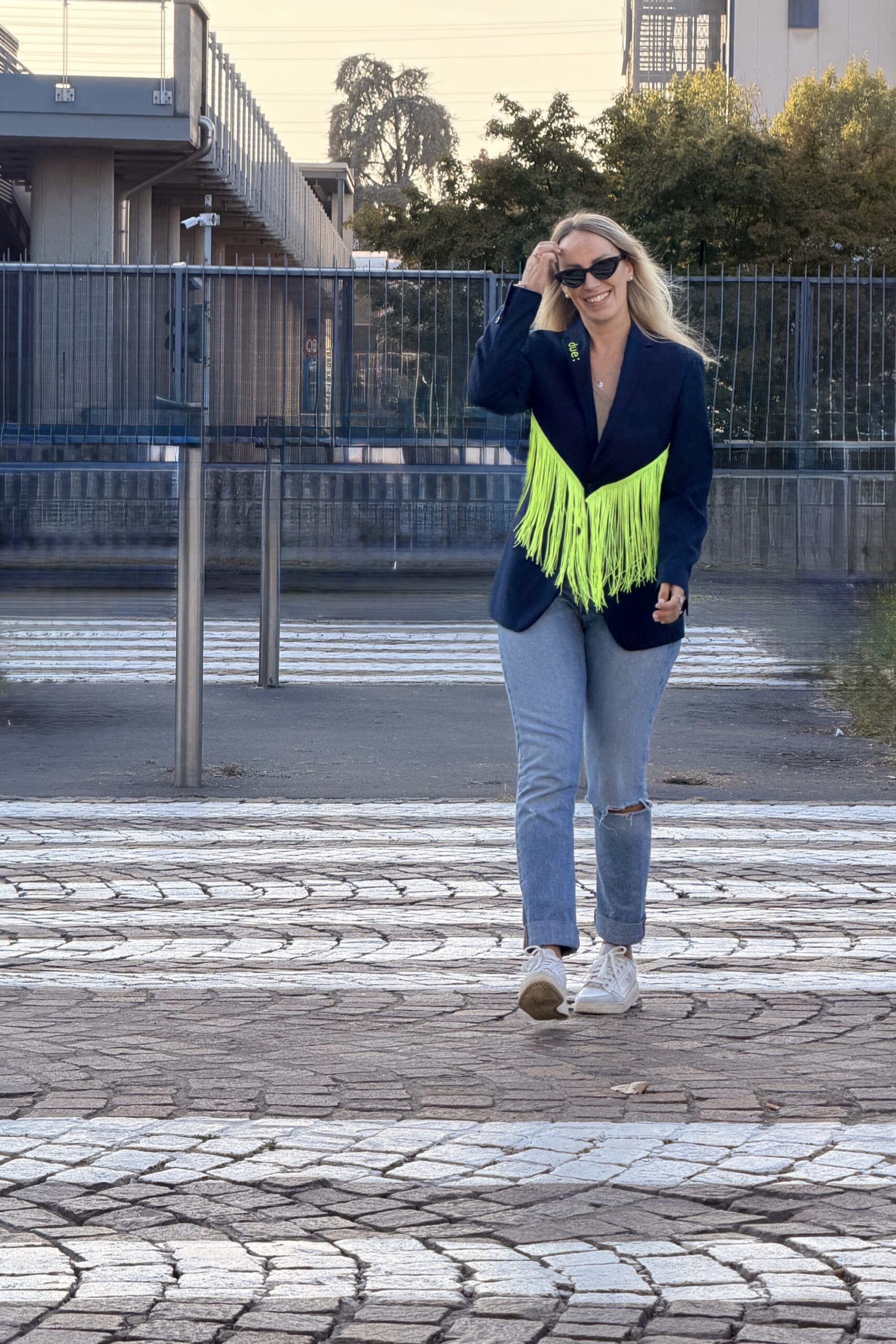 Blazer vintage con ricamo INTANTO TI CALMI - immagine 4