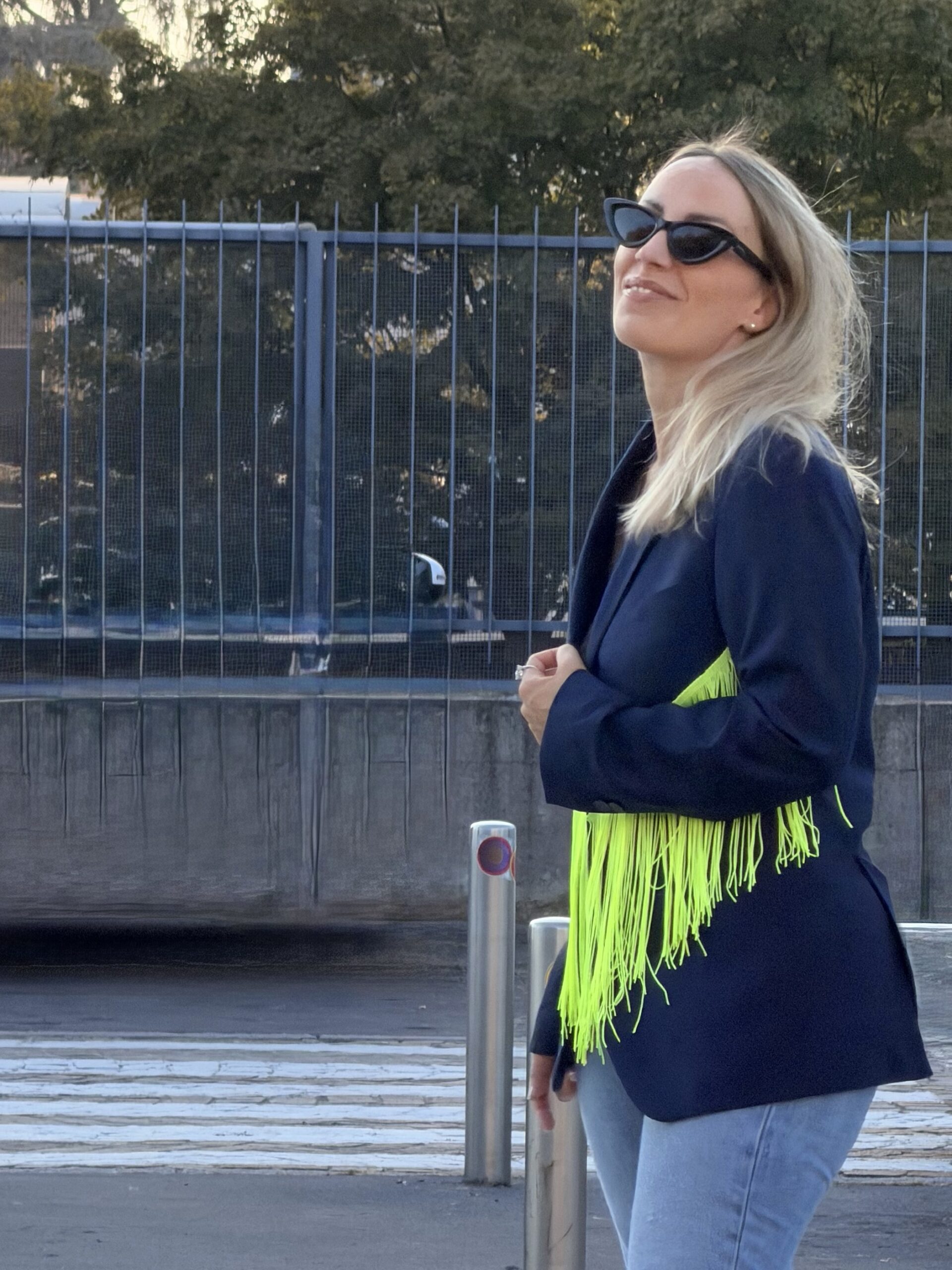 Blazer vintage con ricamo INTANTO TI CALMI - immagine 3